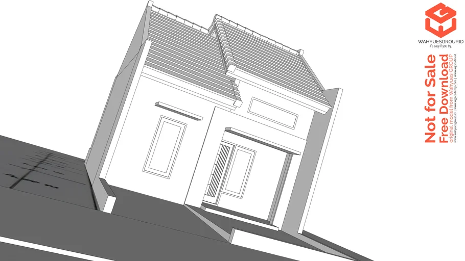 Rumah Tipe 27 | Tutorial SketchUp Wahyues GROUP