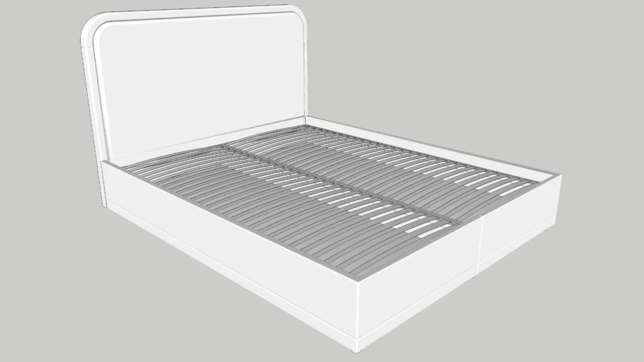 Łóżko Japandi Soft 160x200 z pojemnikiem Scandicsofa