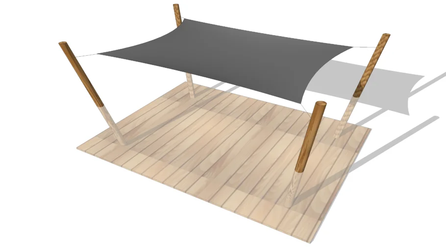 Voile d'ombrage de jardin gris Casteja, Maisons du monde. Réf: 138430 Prix : 49,90 €