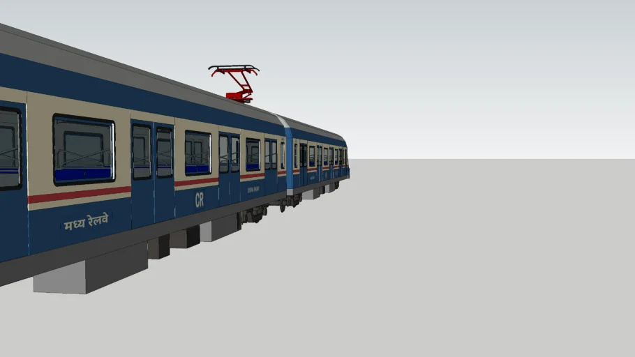 New WCG2 Livery AC Local Train Vande Bharat Metro Train