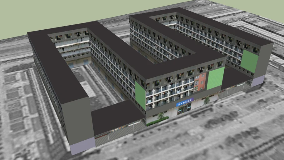 NJU XianLin Campus Dormitory No.1 / 南京大学仙林校区宿舍楼1#