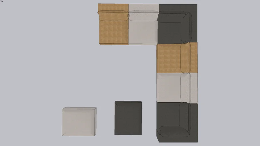Sofa modulable Mécano