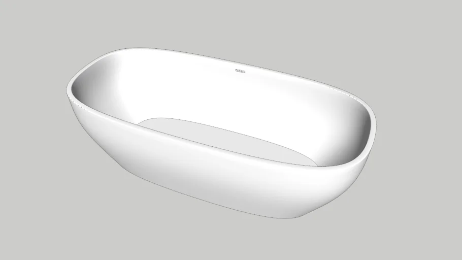 Oval bath tub