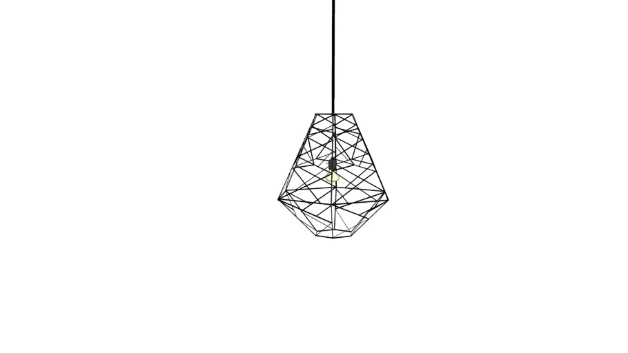 Wire lamp hanging