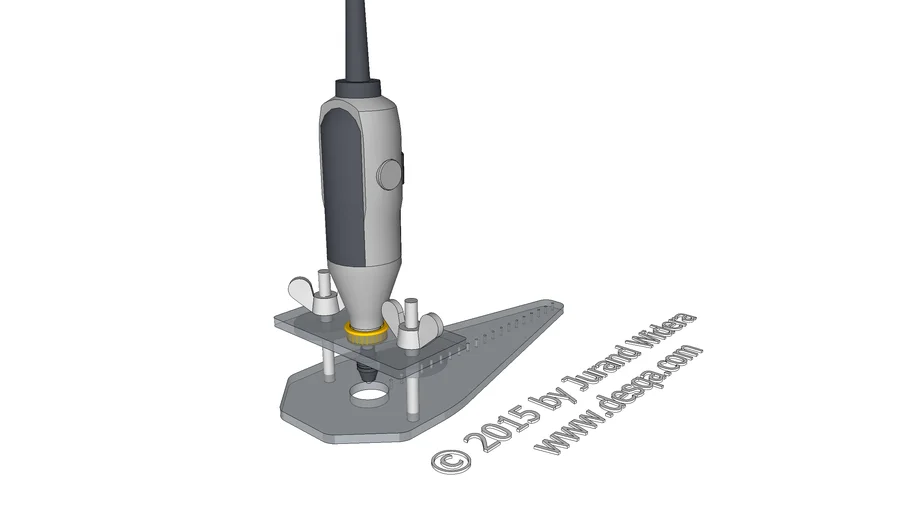 Cyrkiel do Dremela – Dremel circle cutting jig V1