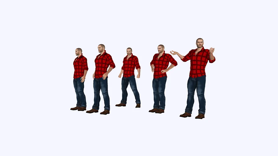 Man Standing 3d