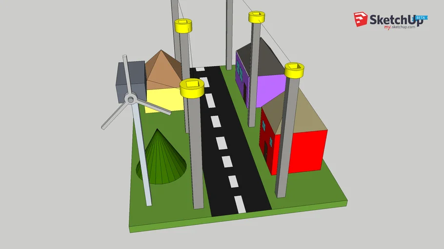 Maqueta 3D Energía Eólica
