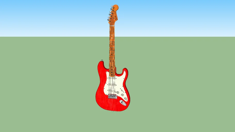 Fender Stratocaster Guitar Red
