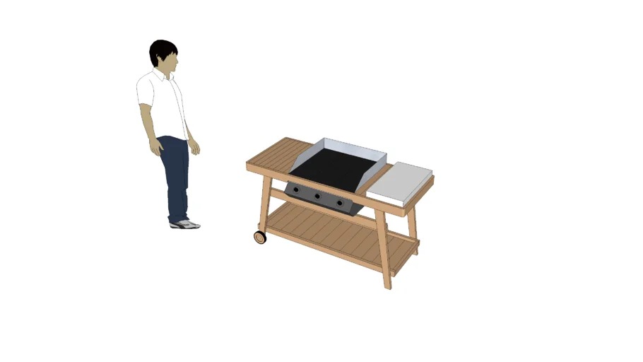 wooden barbeque