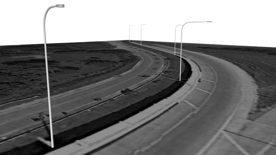 I-94 on-ramp street lights | 3D Warehouse