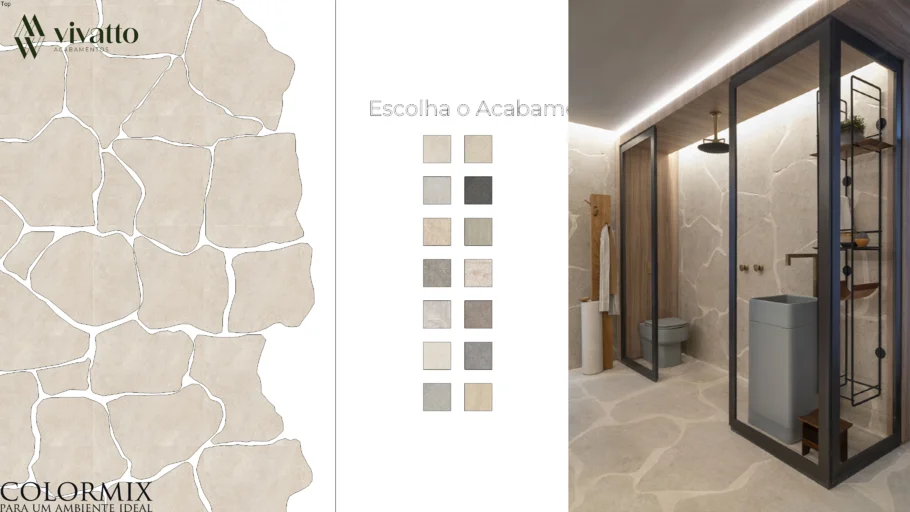 Quartzito Orgânico Diversos Acabamentos - Colormix Porcelanato