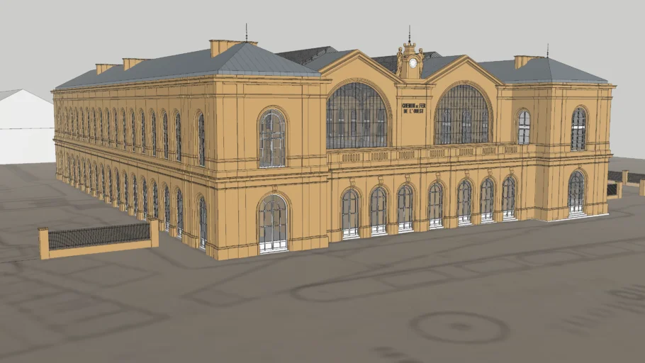 gare Montparnasse, railway Station in 1852