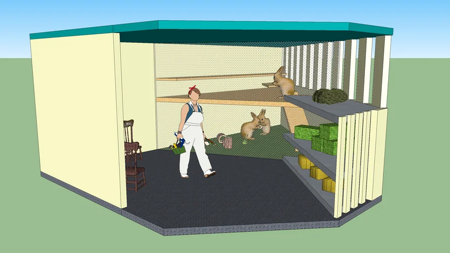 FARMYARD RABBIT HUTCH | 3D Warehouse