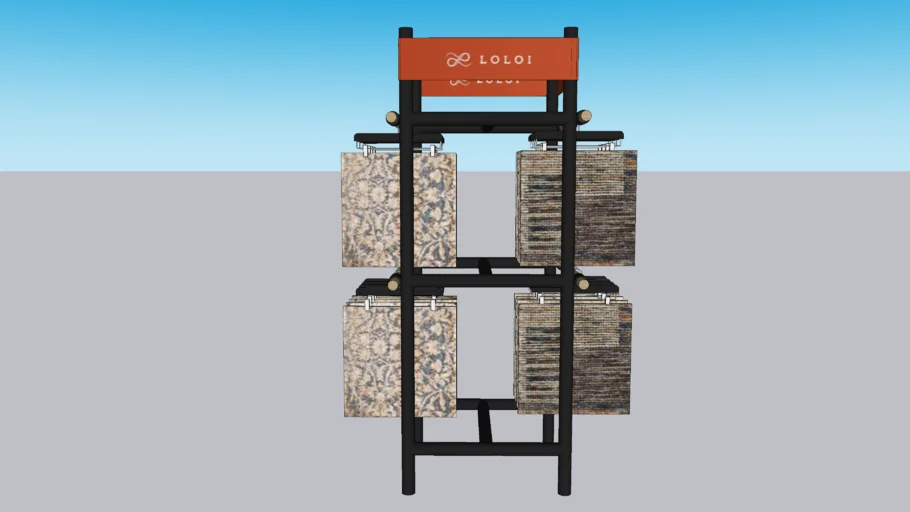 Loloi Rug Rack | 3D Warehouse