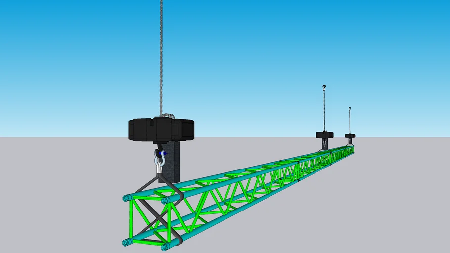 Sling _Shackle + Chain hoist+ Truss