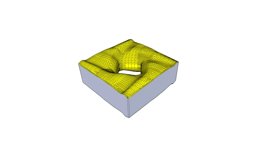Cobogó Twist - Elemento Vazado Cerâmico Esmaltado 20x20cm - Burguina Cobogó