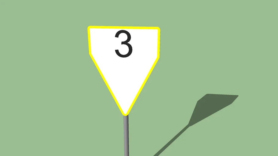 Advance Warning Indicator (alternative shape) | 3D Warehouse