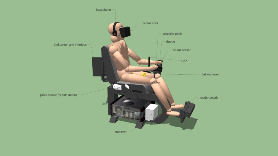 Simple flight SIM using Oculus Rift