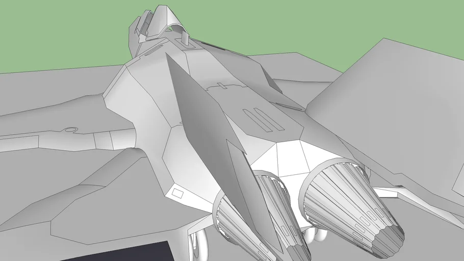 Unfinished Fighter Jet Aircaft plane