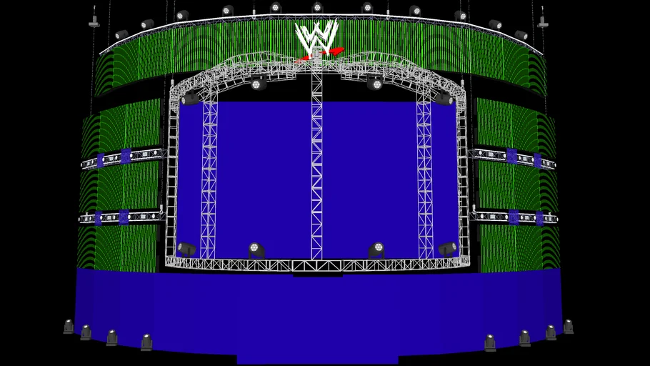 WWE Elimination Chamber 2013 Concept stage Model