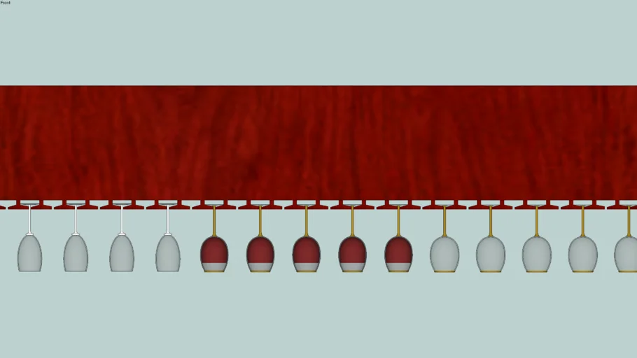 Wet Bar Wine Glass Holder
