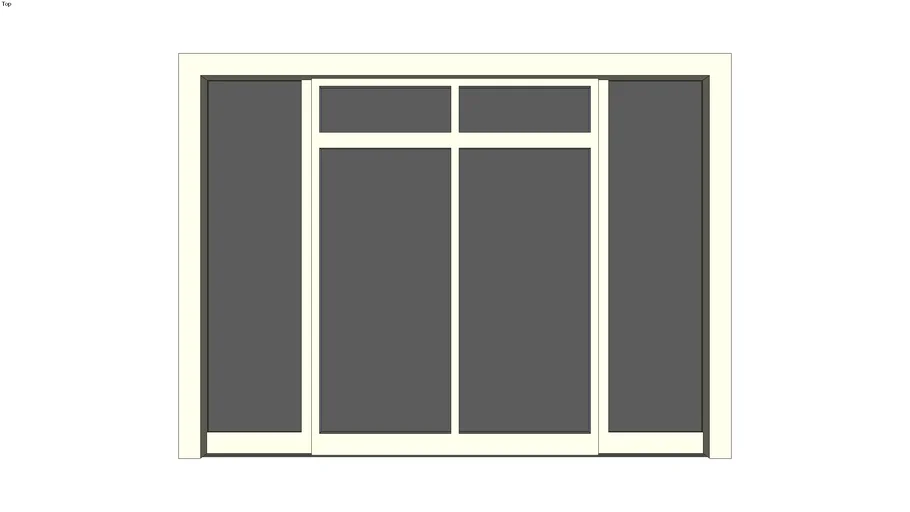 Door Double Panel Glass Sliding Door
