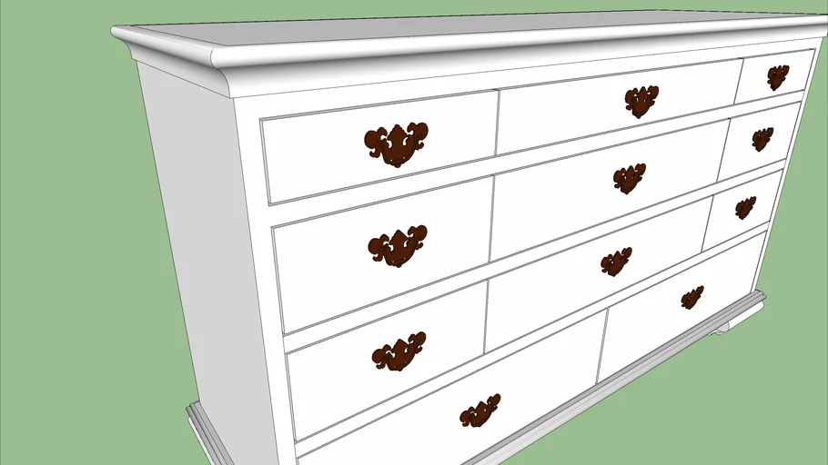 classical Indian style - chest of drawers