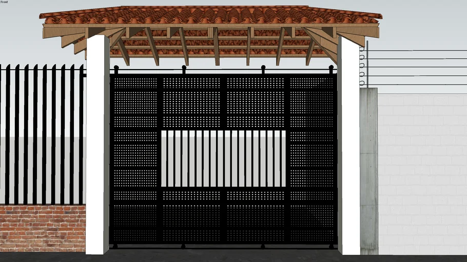 Puerta metálica