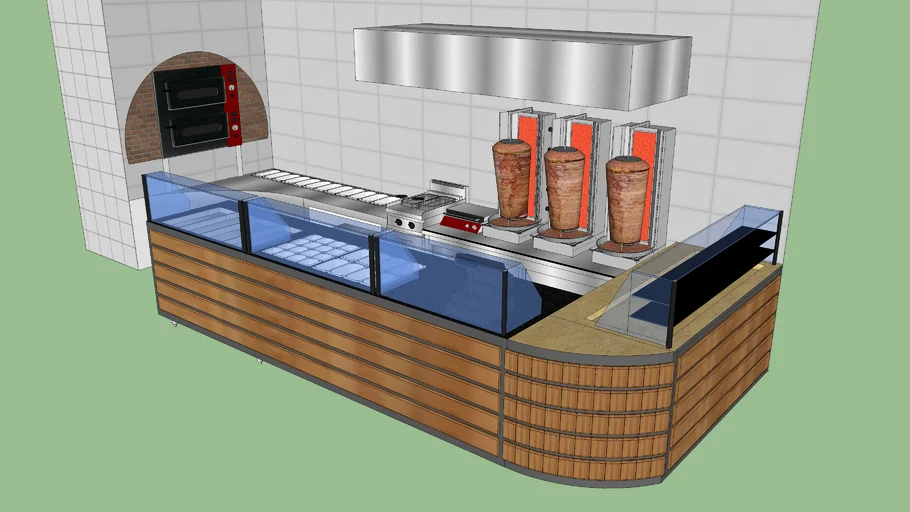 Restaurant Counter Designs & Work Surfaces | 3D Models