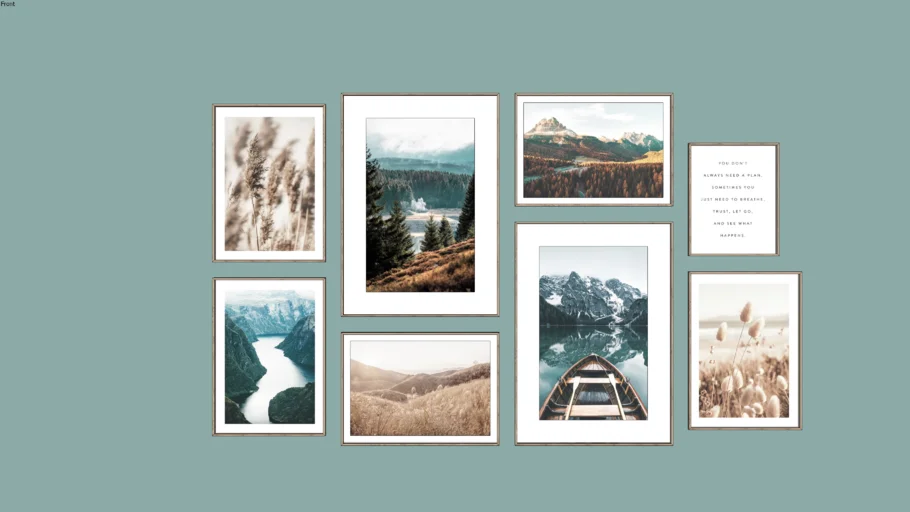 Wall art lake