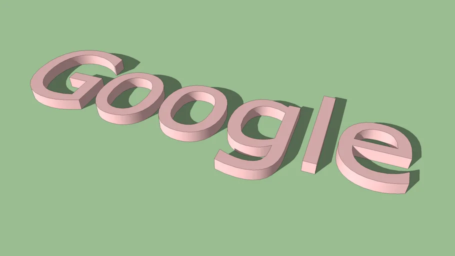 Google Logo | 3D Warehouse
