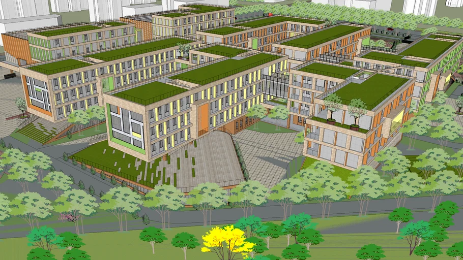 学校教育建筑校园  www.1skp.com