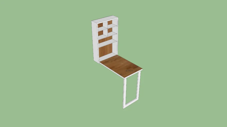 Folding wall table | 3D Warehouse