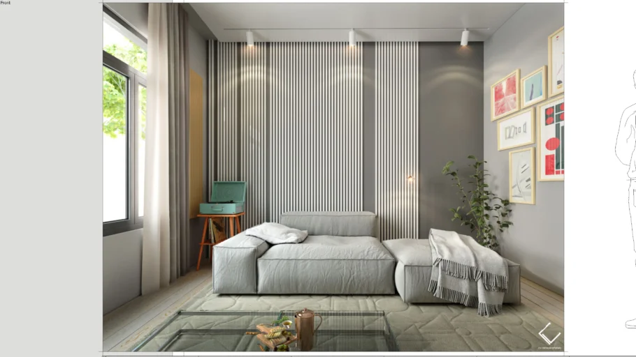 Minimalist Living room