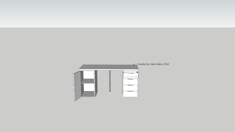 IKEA Alex/Linnmon Desk 