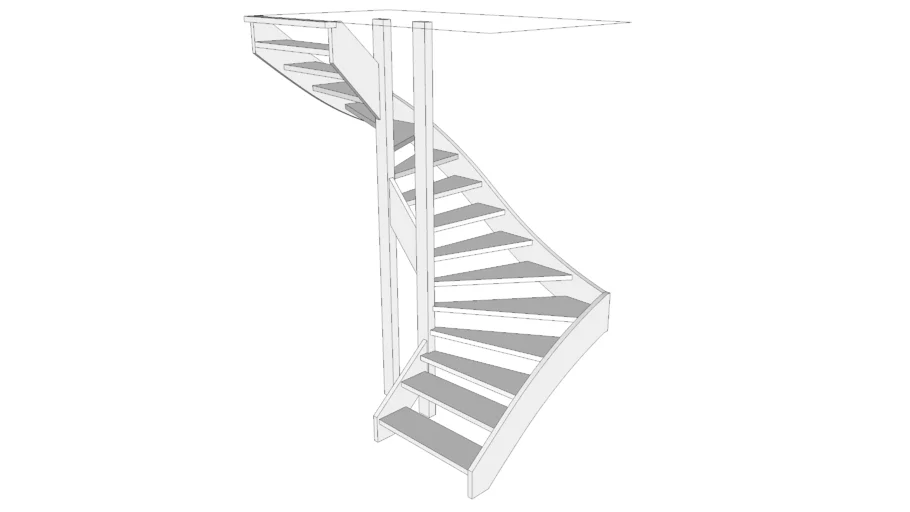 tweekwart trap | two quarter winder stairs