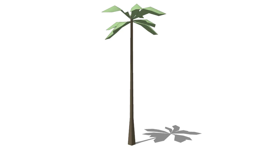 Tropical straight palm tree 40'