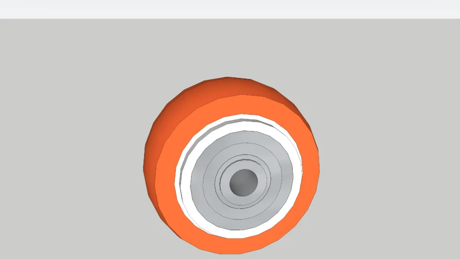 Roda Nylon PU 1.5 inch