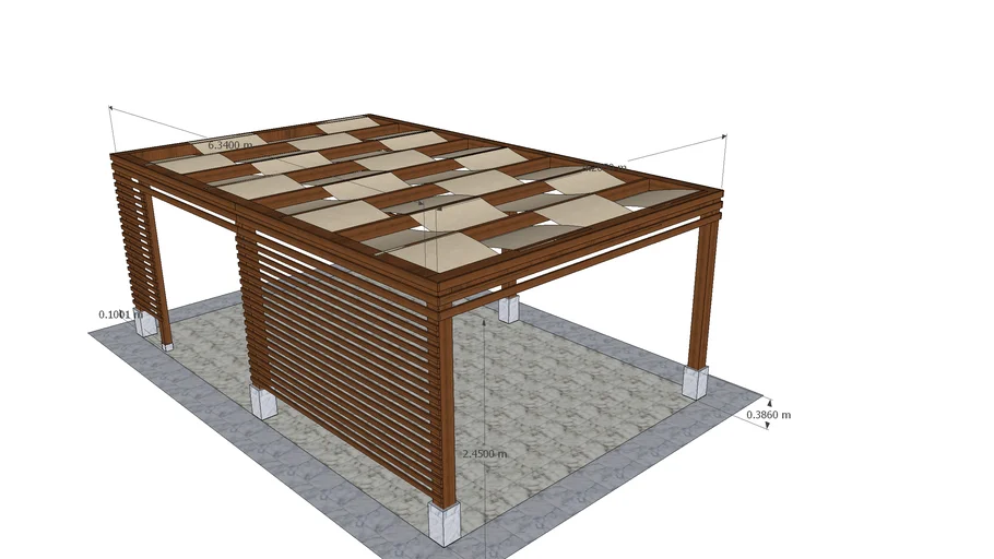 Pergola wood