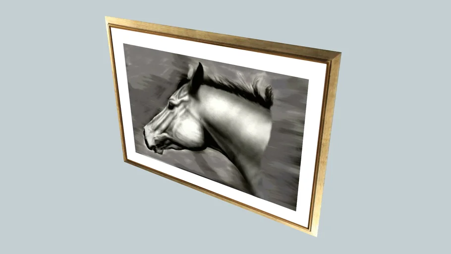 "3d.. Racehorse"... Sculptured....