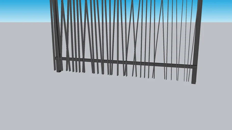 Clôture barreaudage oblique (Betafence)