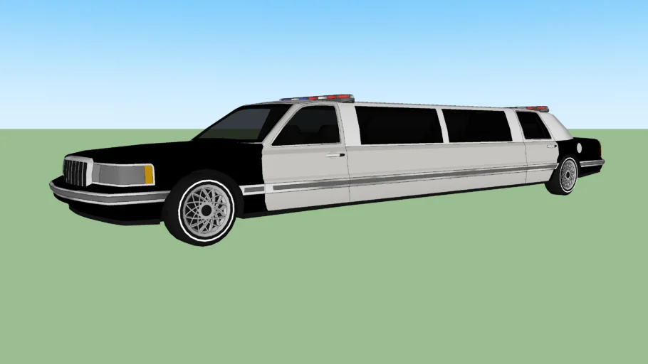lincoln town car limo police car