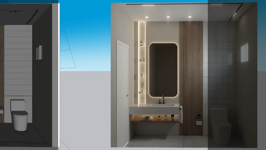 baño moderno - modern bathroom