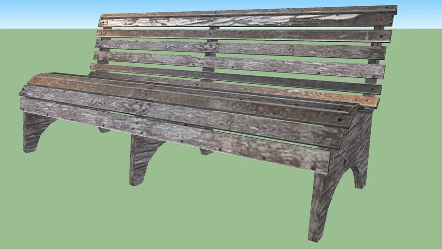 Wooden bench