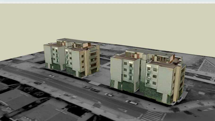 Bloques en el Paseo de los Lagos de Alba