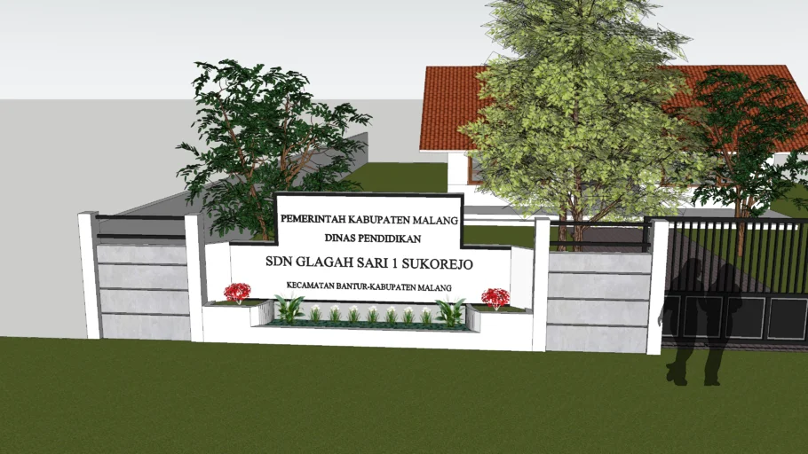 papan nama sekolah sd