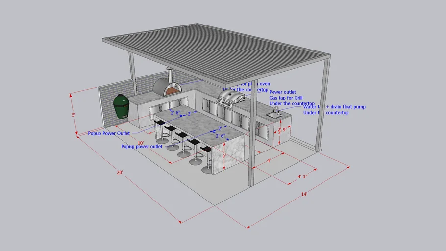 Zvik's Family Outdoor Kitchen