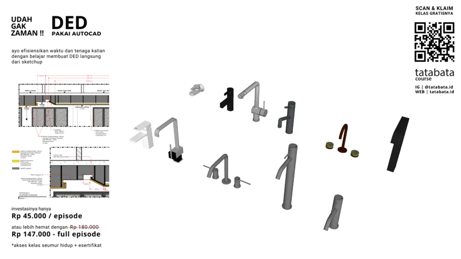 Wastafel Faucet Collection 1 (Koleksi Keran Wastafel 1)