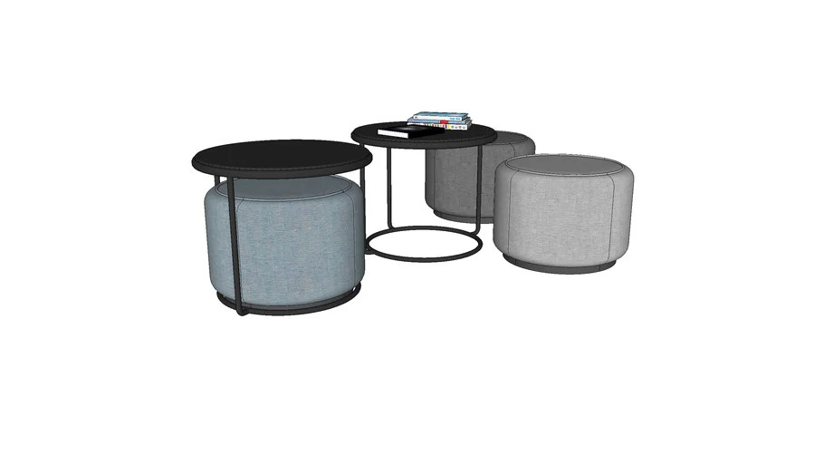 Tom Pouf _ Side Table by Pooh