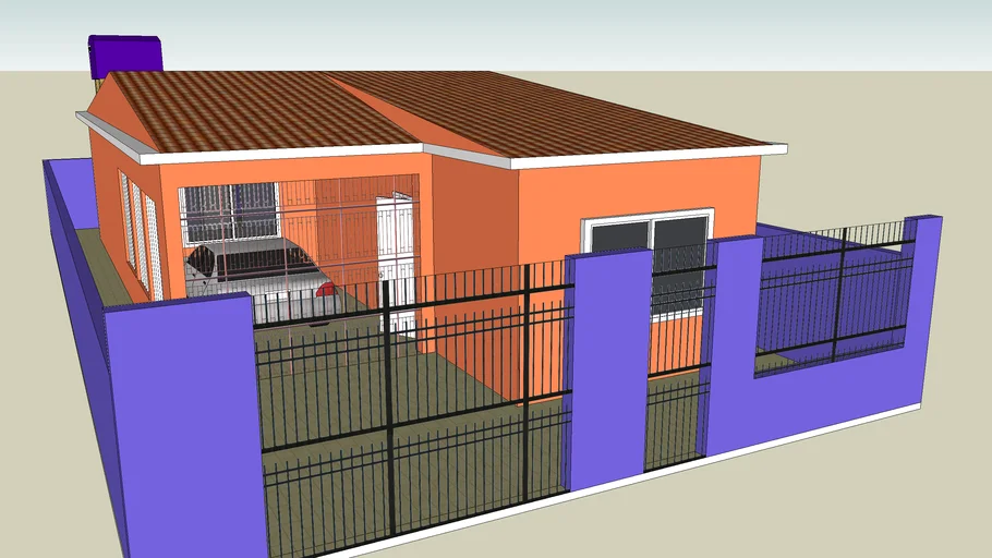 casa com telhado
